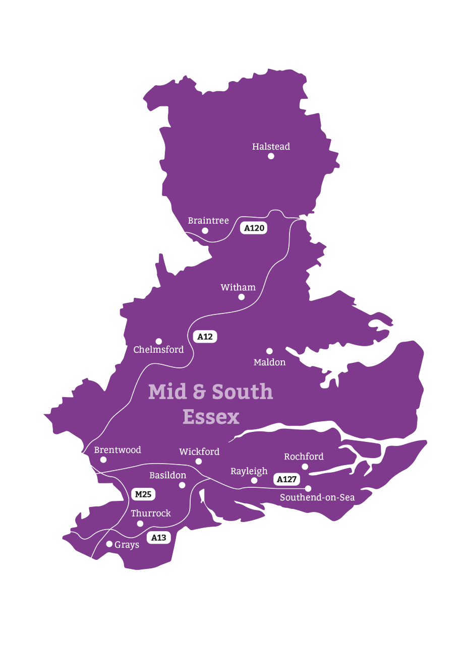 Map of Mid & South Essex
